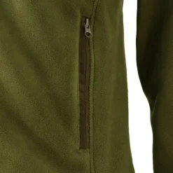 Blouson Polaire Brodé polyester kaki marron taille M à 4XL