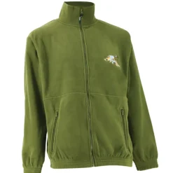 Blouson polaire broderie canard 2 poches polyester kaki M à 3XL