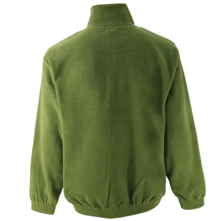 Blouson polaire broderie canard 2 poches polyester kaki M à 3XL