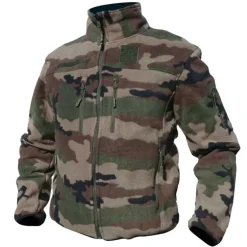 Blouson polaire homme Camo - Col montant - 390 g/m² - DCA France