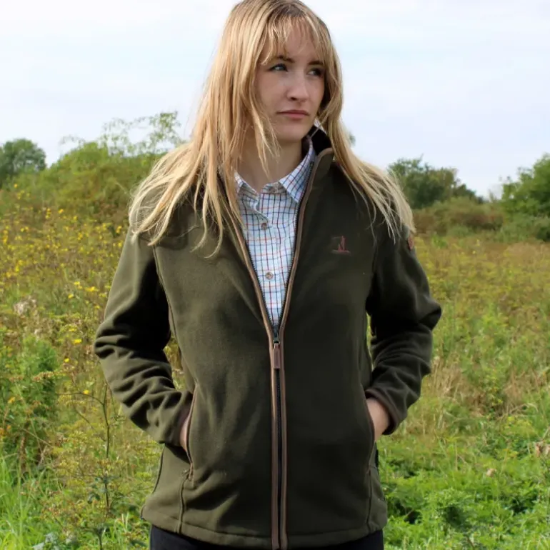 Blouson Scotland femme 4 poches zip polaire polyester kaki S à XL