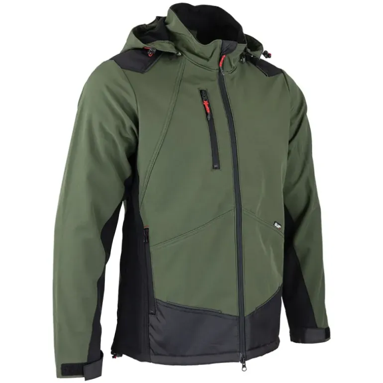 Blouson Softshell River polaire polyester kaki noir M à 3XL