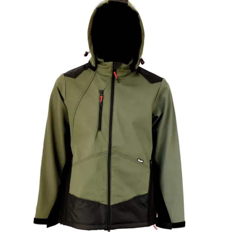 Blouson Softshell River polaire polyester kaki noir M à 3XL