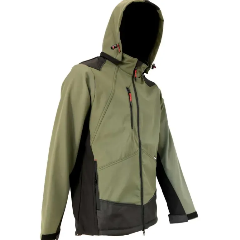 Blouson Softshell River polaire polyester kaki noir M à 3XL