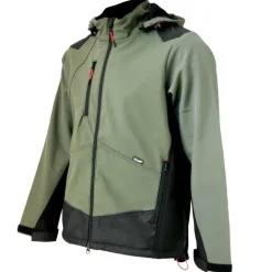 Blouson Softshell River polaire polyester kaki noir M à 3XL