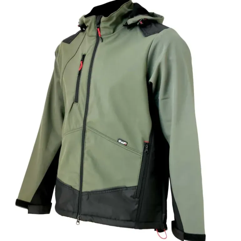 Blouson Softshell River polaire polyester kaki noir M à 3XL
