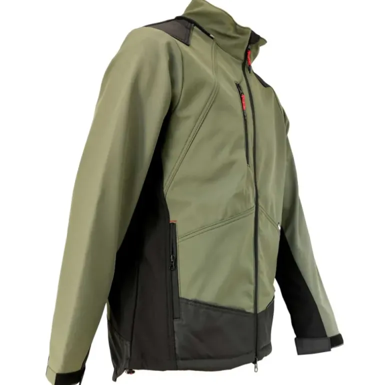Blouson Softshell River polaire polyester kaki noir M à 3XL