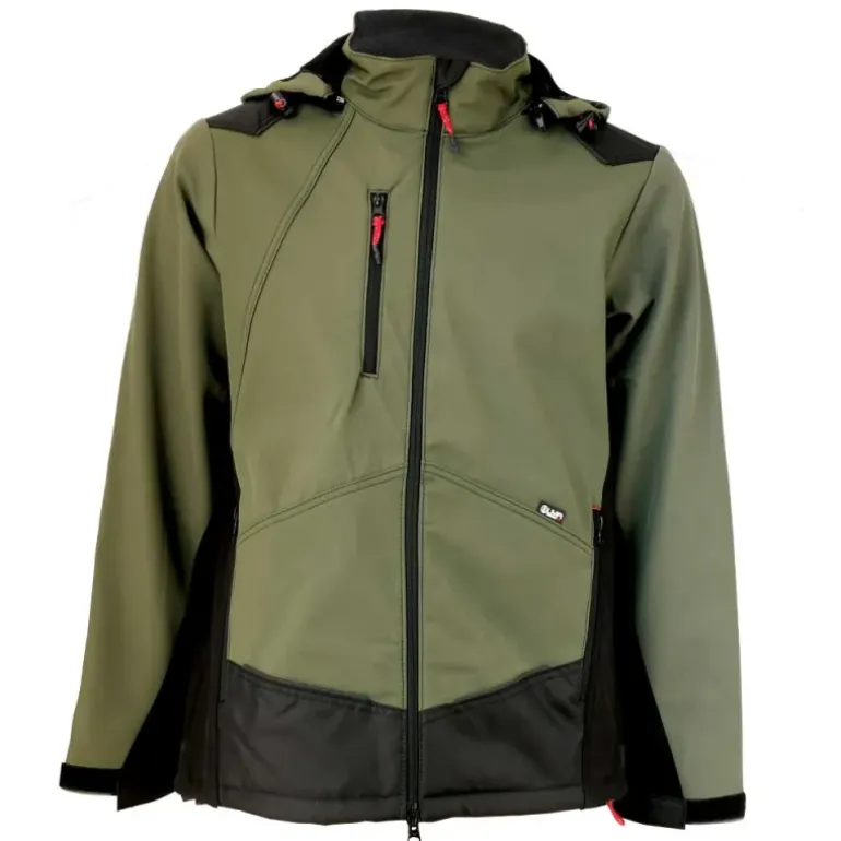 Blouson Softshell River polaire polyester kaki noir M à 3XL