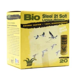 Boite de 25 cartouches Bio Steel acier étamé 21g calibre 20-70