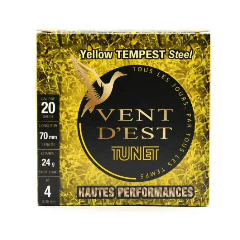 Boite de 25 cartouches BJ 20/70 vent d'est yellow tempest 400m/s
