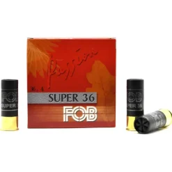 Boite de 25 cartouches Super 36 bourre jupe 12/70 BJ 36g 395m/s Plombs 6