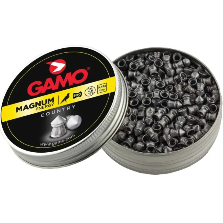 Boite de 500 plombs Magnum Energy jupe diabolo striée cal 4.5