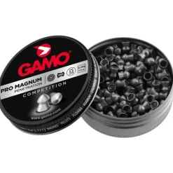 Boite de 250 plombs Pro Magnum tête pointue corps lisse cal 4,5mm