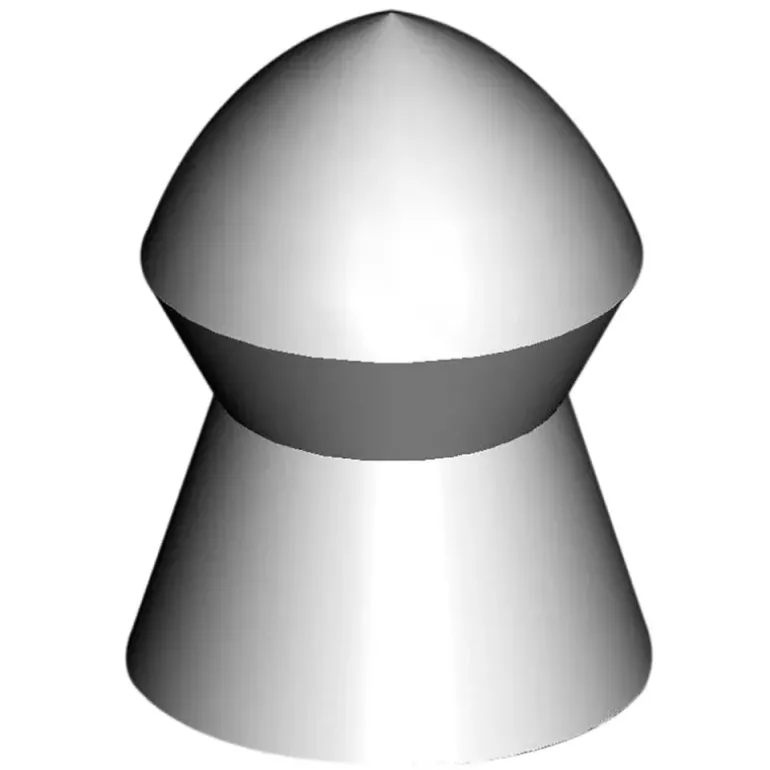 Boite de 250 plombs Pro Magnum tête pointue corps lisse cal 4,5mm