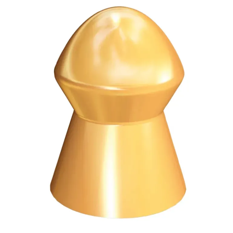 Boite de 100 Plombs Raptor tête pointue corps lisse or cal 4.5mm