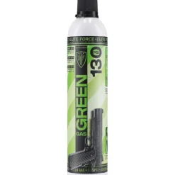 Bombe de gaz green 130PSI pour répliques GBB buse inox 600ml