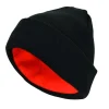 Bonnet chasse réversible acrylique bicolore noir orange