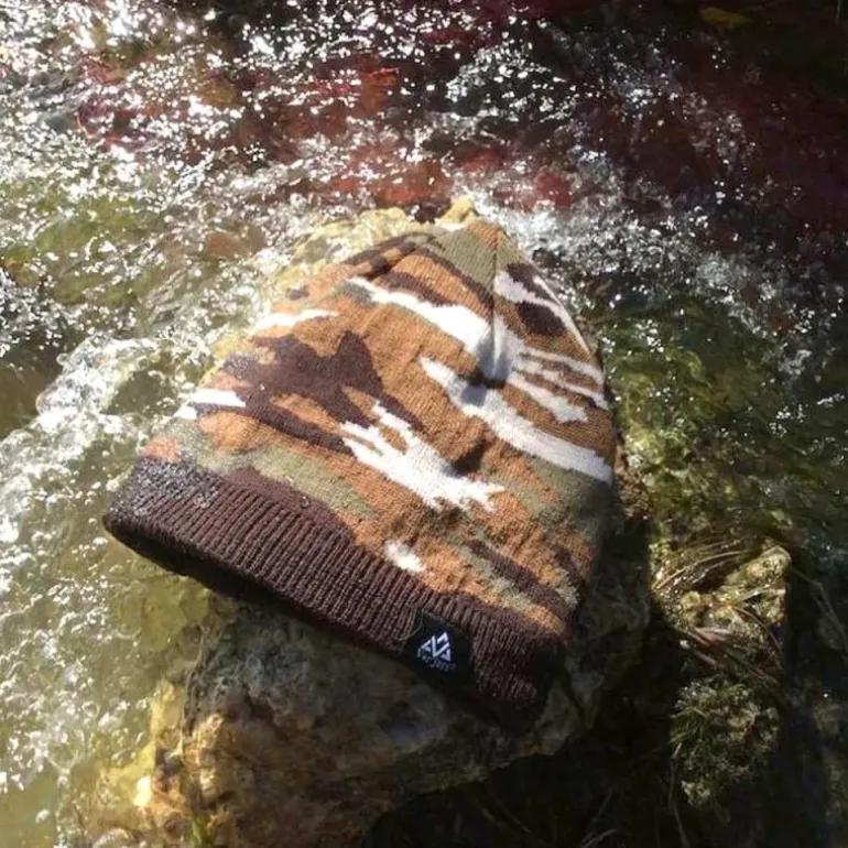Bonnet Rainshell camo marron Verjari – étanche et respirant