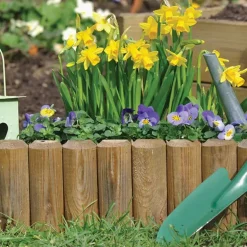 Bordure bois à planter Ø 7x15 / 30x105 cm