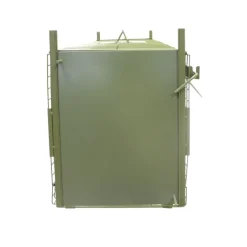 Boîte à fauves pliable 2 entrées maille carrée 160x55x50cm