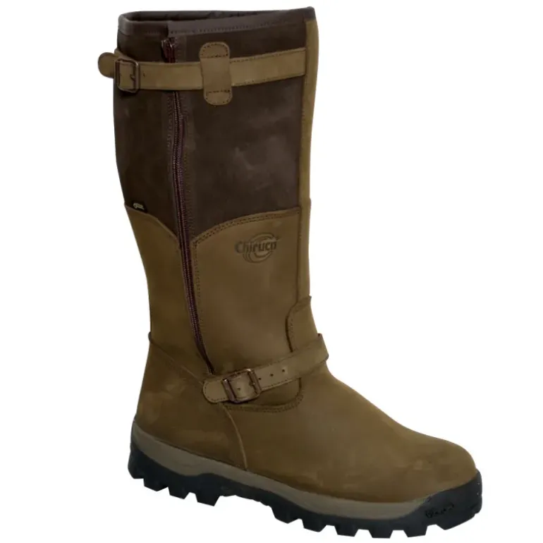 Bottes chasse Iceland Gore-Tex cuir marron fourrées