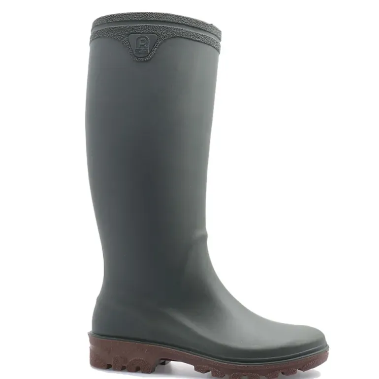 Bottes de Chasse Cyclone antidérapantes PVC Kaki 40 à 46