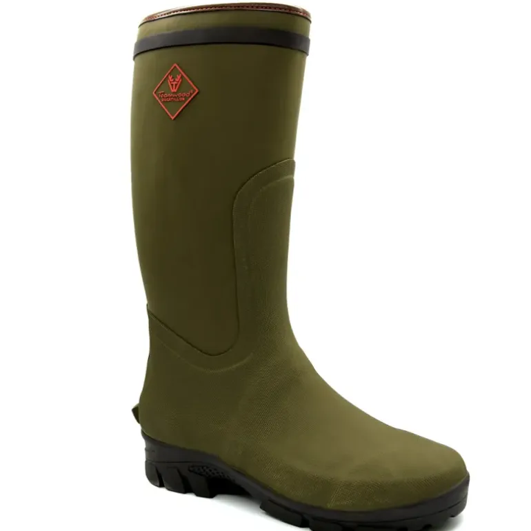 Bottes de chasse Dakota caoutchouc kaki 39 à 47