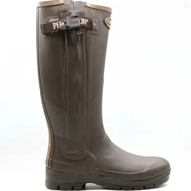 Bottes full zip Rambouillet caoutchouc marron 37 à 47