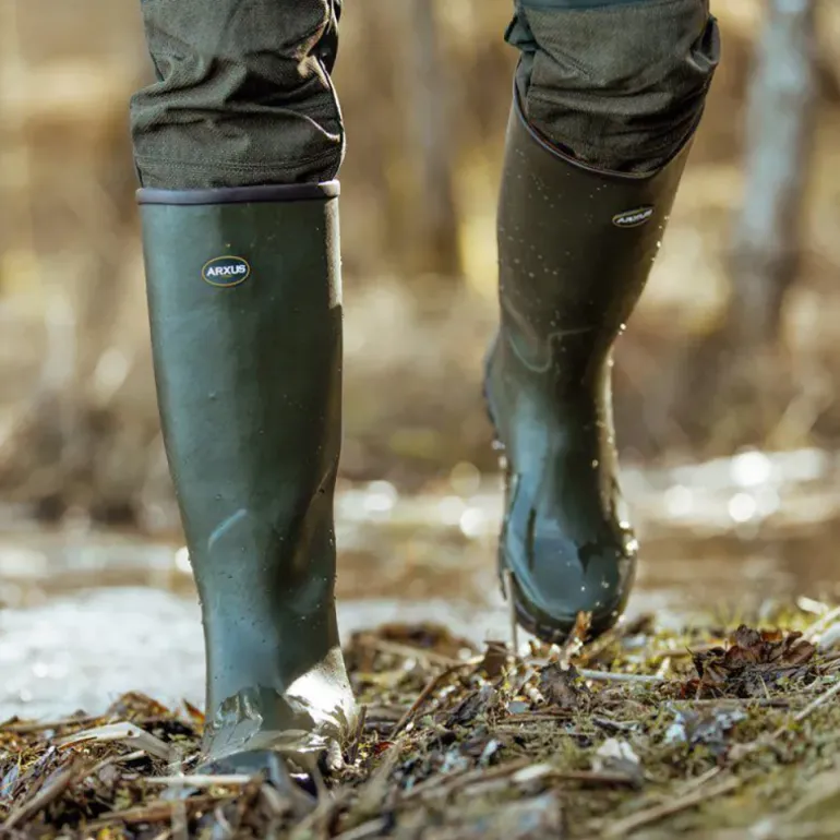Bottes Mono Hunting Green confort caoutchouc kaki 40 à 46