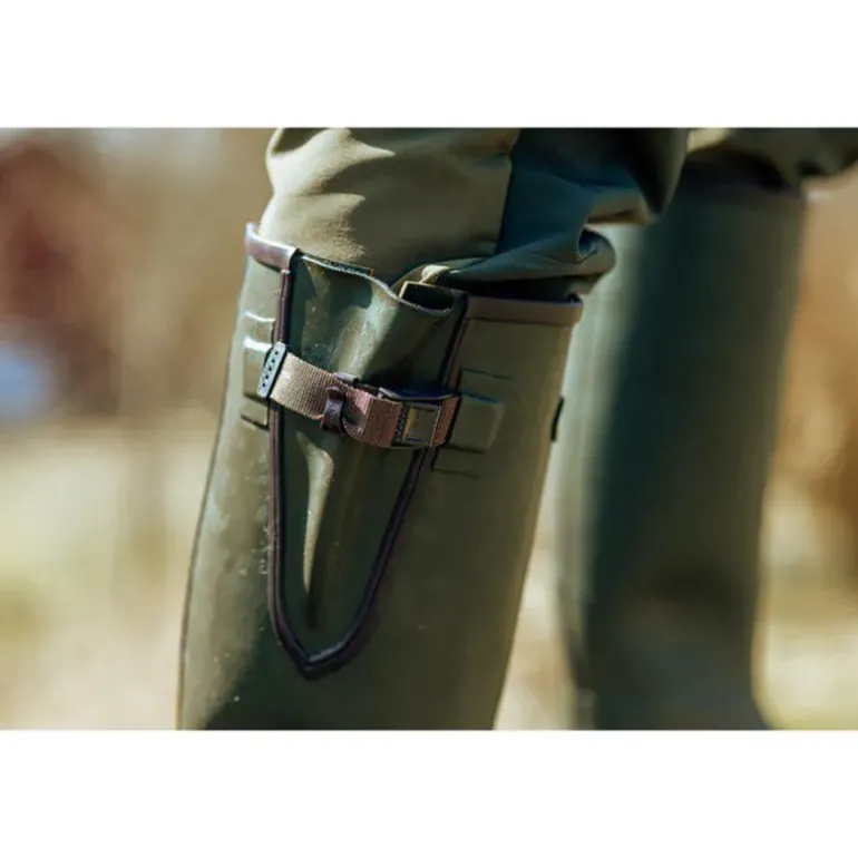 Bottes Pioneer Hunting Green confort caoutchouc 40 à 46