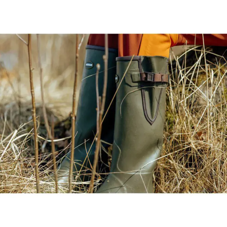 Bottes Pioneer Hunting Green confort caoutchouc 40 à 46