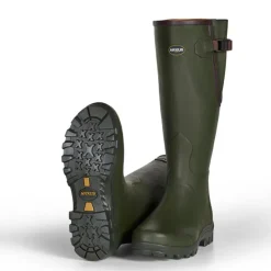 Bottes Pioneer Hunting Green confort caoutchouc 40 à 46