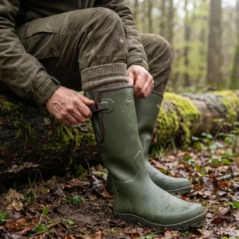 Bottes Pioneer Nord Hunting Green isolation caoutchouc 40 à 46