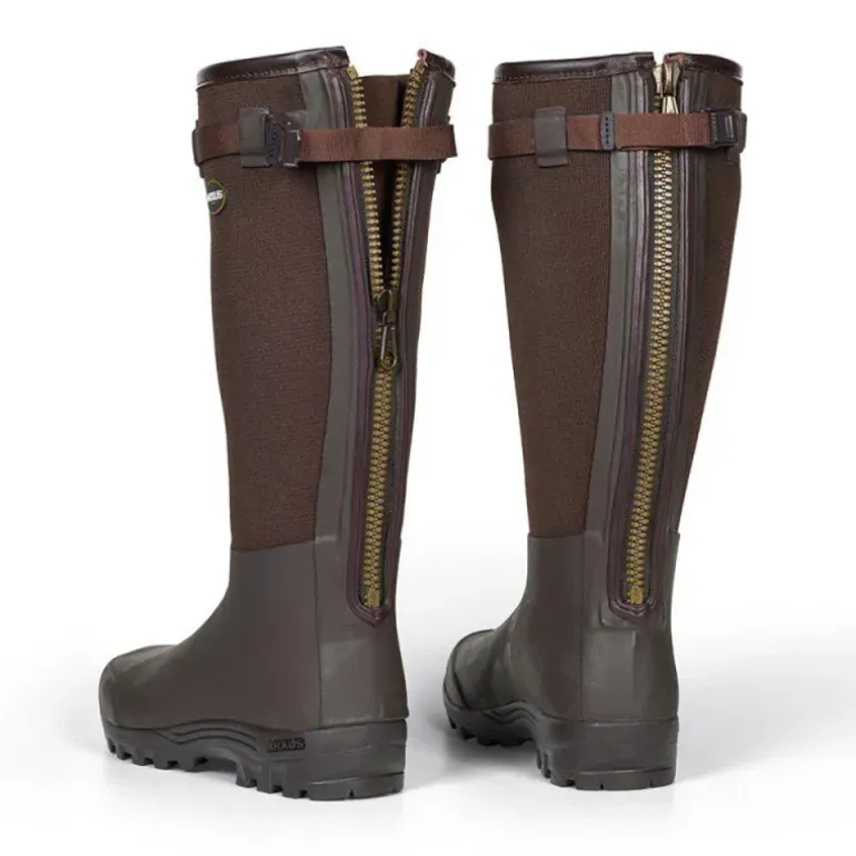 Bottes Primo Country Zip textile rip-stop Marron Foncé 40 à 46