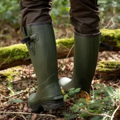 Bottes Veneur néo Homme - Vert 100% Caoutchouc
