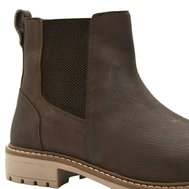 Bottines Touk Cuir Zip marron 40 à 46