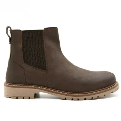 Bottines Touk Cuir Zip marron 40 à 46