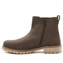 Bottines Touk Cuir Zip marron 40 à 46