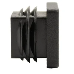 Bouchon rectangulaire 25x25x1/2 noir