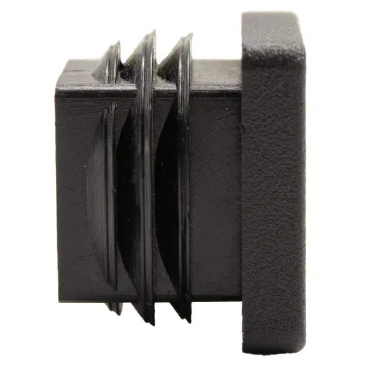 Bouchon rectangulaire 25x25x1/2 noir