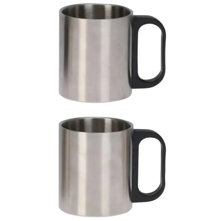 Bouteille isolante acier inox 1L 8x31,7cm + 2 tasses 180ml