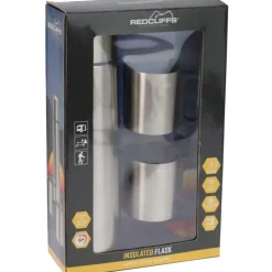 Bouteille isolante acier inox 1L 8x31,7cm + 2 tasses 180ml
