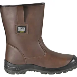Box bottes de sécurité Alaska S3 cuir marron embout acier