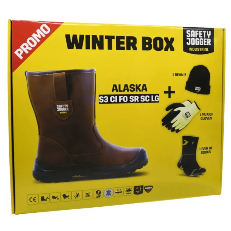 Box bottes de sécurité Alaska S3 cuir marron embout acier