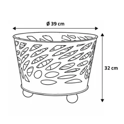Brasero en métal Ø39xH32 cm