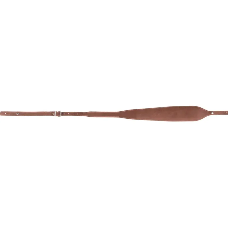 Bretelle fusil antidérapante large Cobra cuir véritable