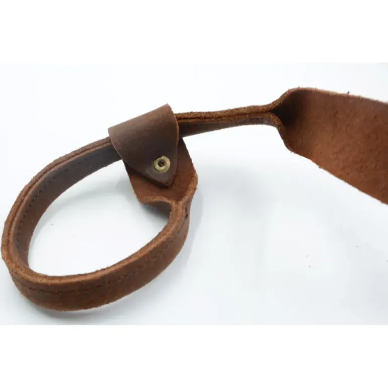 Bretelle Lasso carabine fusil en cuir gras de vachette 95 cm