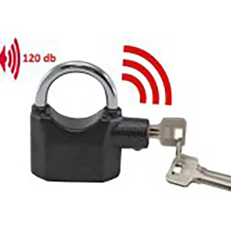 Cadenas Alarme Anti-Vol 110 dB - Étanche et Résistant