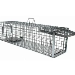 Cage-piège Hardy 3 ressorts trappe 60° 102x34x34cm