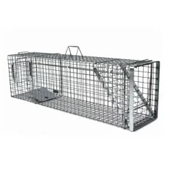 Cage-piège Hardy 3 ressorts trappe 60° 120x34x42cm